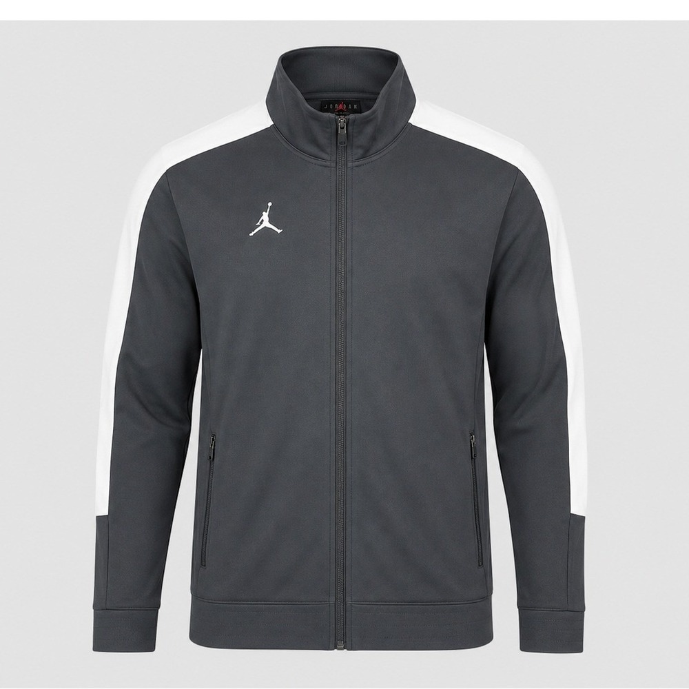 Nike Air Jordan Jumpman Full Zip Training Jacket Gray White Mens L NWT